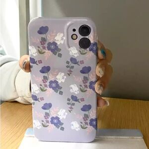 Floral Pattern Phone Case - Purple
